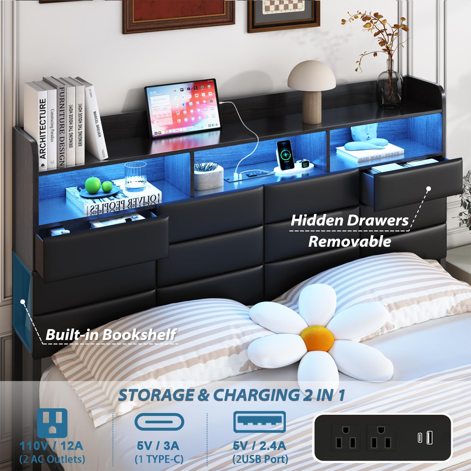 King Size Bed Frame with Stora - đánh giá và giá King Size Bed Frame With Storage Drawers