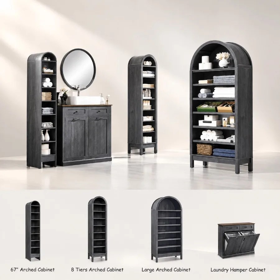 67 Tall Arched Bathroom Storag - đánh giá và giá Storage