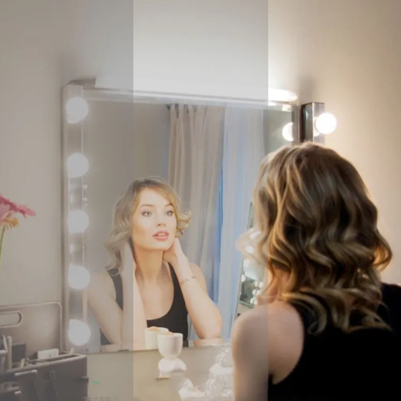 Dimmable LED Mirror Light Deta - đánh giá và giá Dressing Table Vanity With Lighted Mirror