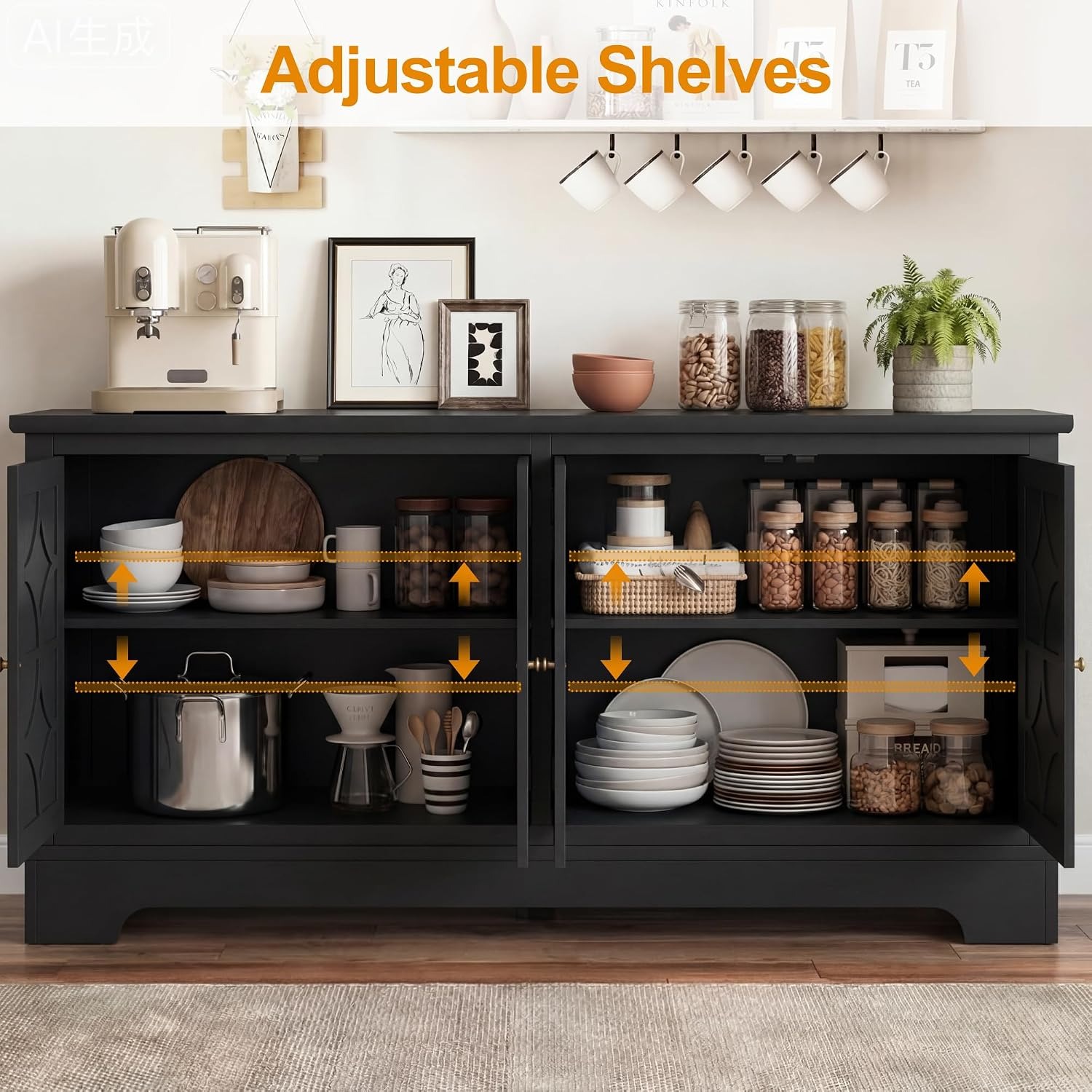 Sideboard Buffet Cabinet with  - đánh giá và giá Storage
