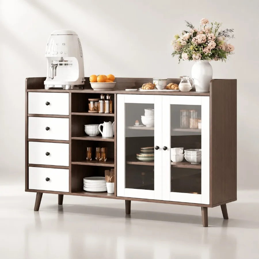55 Glass Door Sideboard for Li - đánh giá và giá Storage