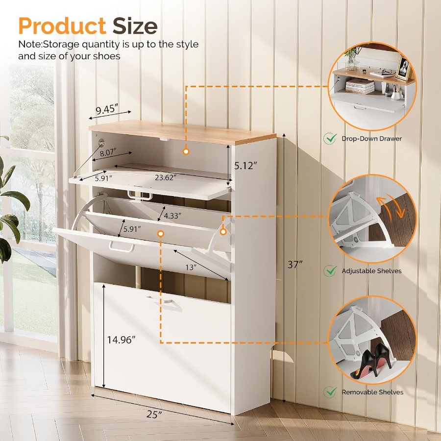 Shoe Cabinet Storage for Entry - đánh giá và giá Shoe Rack Cabinet Narrow Entryway