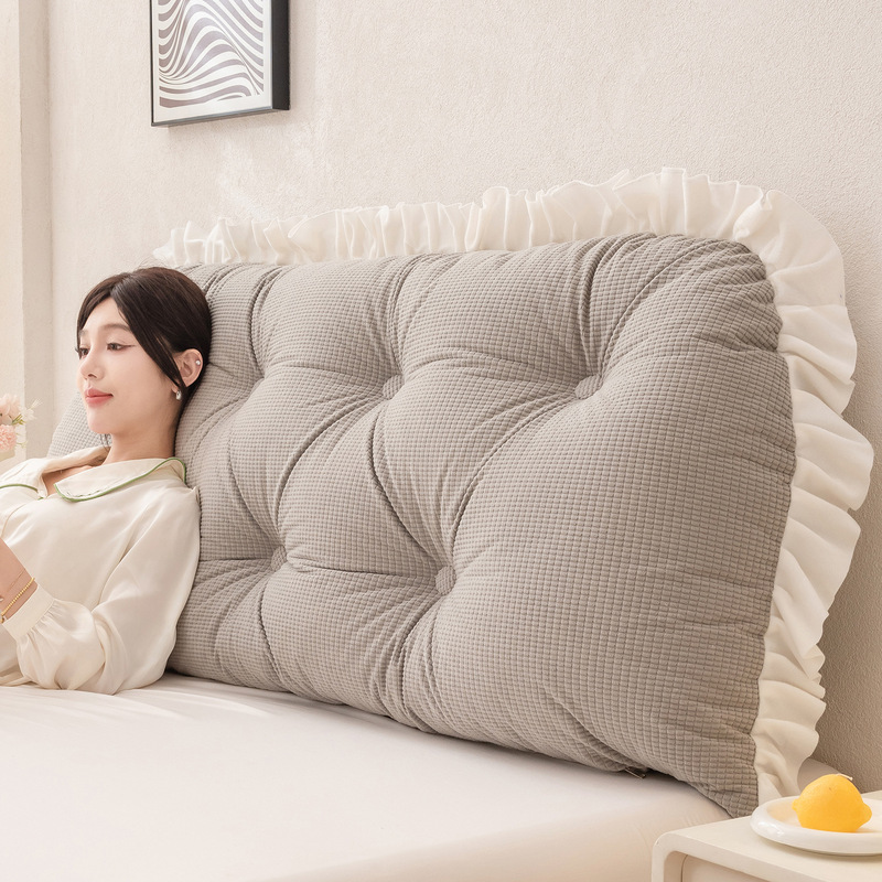Ruffled Headboard Pillow Lumba - đánh giá và giá Headboard Cushion Backrest Tatami