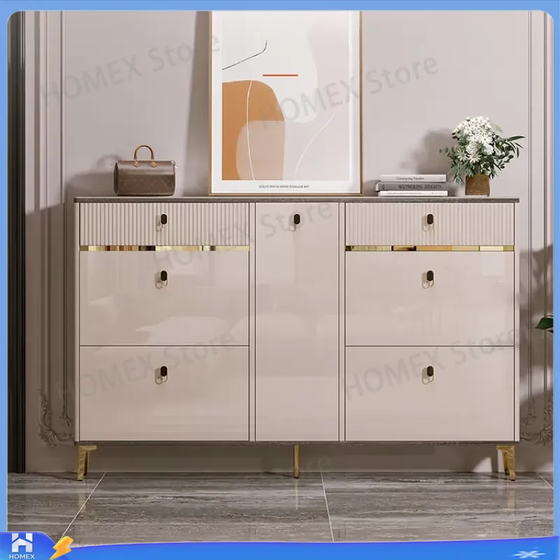 Waterproof Shoe Cabinet with S - đánh giá và giá Shoe Rack Cabinet Narrow Entryway