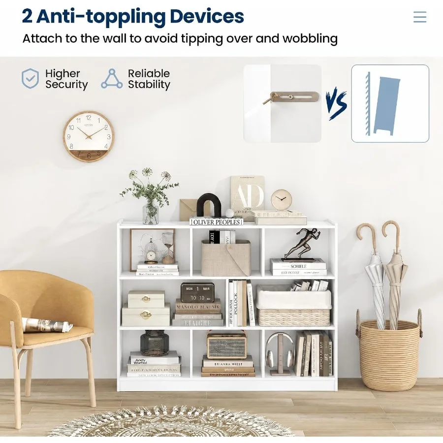 8-Cube Bookcase for living roo - đánh giá và giá Storage