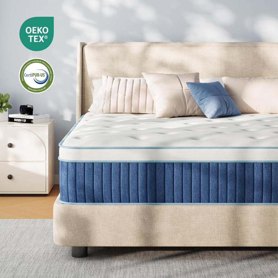 12 Inch Queen Hybrid Mattress  - đánh giá và giá Memory Foam Mattress In A Box Queen